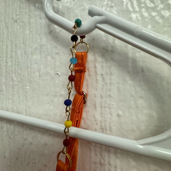 Nicole Miller New York Silky Too Beaded strap Sexy Going Out Blouse 90s inspired - Picture 8 of 8